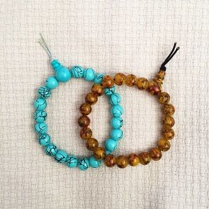 marble bead bracelet